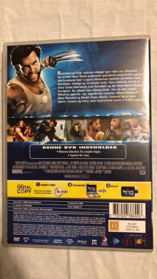 X-Men Origins Wolverine (DVD) 1